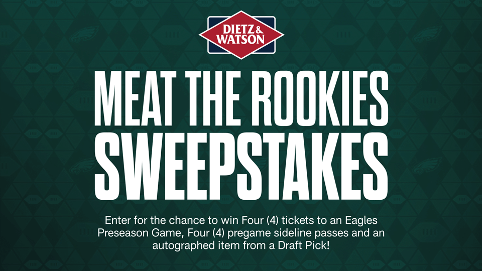 Eagles Meat The Rookies Sweepstakes